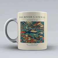Thumbnail for VINTAGE G4066 - The River Gateway - Ceramic Mug design on beige