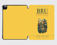 Thumbnail for Brussels Airport (BRU) design on yellow ipad tablet case