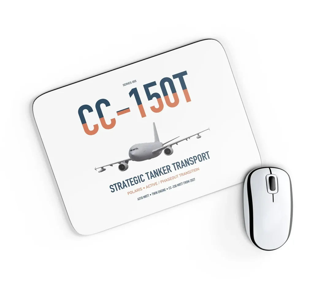 Airbus CC-150T Polaris design on white rectangle mouse pad