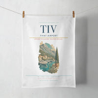 Thumbnail for Tivat Airport (TIV) design on white towel