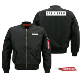 Cabin Crew Text Pilot Jackets (Customizable)