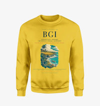 Thumbnail for Grantley Adams International Airport (BGI) design on yellow sweatshirt