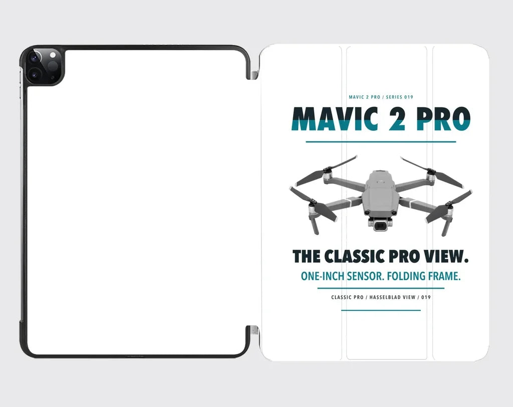 DJI Mavic 2 Pro design on white ipad tablet case