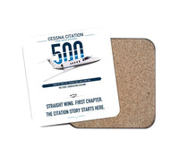 Thumbnail for Cessna Citation 500 - Citation I design on white 1 piece coaster