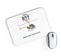 Thumbnail for Robinson R22 Beta II design on white rectangle mouse pad