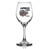 Thumbnail for Customisable Airbus A320 Wine Glass - view 2