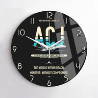 Thumbnail for Airbus ACJ330neo / exact ACJ330-800 design on black no frame wall clock