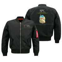 Thumbnail for La Palma Airport (SPC) design on black bomber jacket