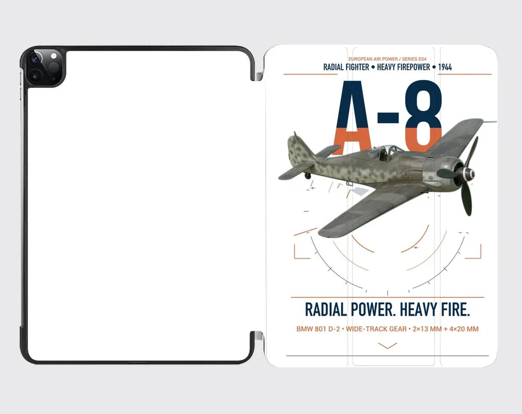 Focke-Wulf Fw 190A-8 design on white ipad tablet case