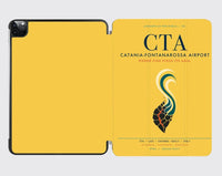 Thumbnail for Catania-Fontanarossa Airport (CTA) design on yellow ipad tablet case