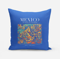 Thumbnail for MEXICO - Poster - Pillow - Blue
