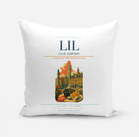 Thumbnail for Lille Airport (LIL) design on white pillow