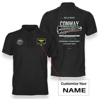 Thumbnail for CONWAY design on black polo with custom name badge