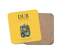 Thumbnail for Dublin Airport (DUB) design on yellow 1 piece coaster