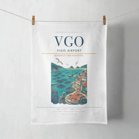 Thumbnail for Vigo Airport (VGO) design on white towel