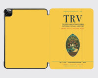 Thumbnail for Thiruvananthapuram International Airport (TRV) design on yellow ipad tablet case