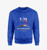 Thumbnail for T-7A Red Hawk design on blue sweatshirt