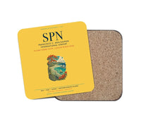 Thumbnail for Francisco C. Ada Saipan International Airport (SPN) design on yellow 1 piece coaster