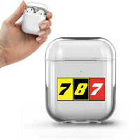 Thumbnail for Flat Colourful 787 AirPods transparent case - Normal
