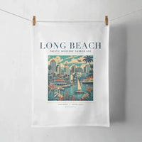 Thumbnail for LONG BEACH - Poster - Towel - White