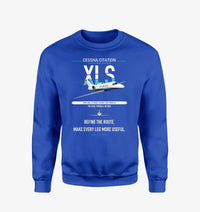 Thumbnail for Cessna Citation XLS design on blue sweatshirt