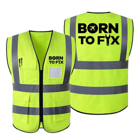 Born To Fix Airplanes Reflective Vests