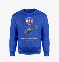 Thumbnail for Robinson R44 Raven II design on blue sweatshirt