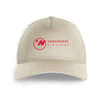 Thumbnail for Northwest Airlines (OLD) logo printed on beige cap