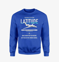 Thumbnail for Cessna Citation Latitude design on blue sweatshirt