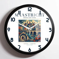 Thumbnail for MAASTRICHT - Poster - Wall Clock Framed - White