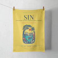 Thumbnail for Singapore Changi International Airport (SIN) design on yellow towel