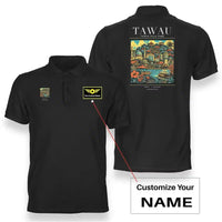 Thumbnail for TAWAU - Poster - Double-Side Polo - Black + Name