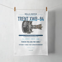 Thumbnail for TRENT XWB-84 design on white towel