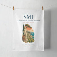 Thumbnail for Samos International Airport (SMI) design on white towel