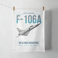 Thumbnail for F-106A Delta Dart design on white towel