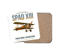 Thumbnail for SPAD XIII design on white 1 piece coaster