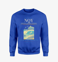 Thumbnail for Cornwall Airport Newquay (NQY) design on blue sweatshirt