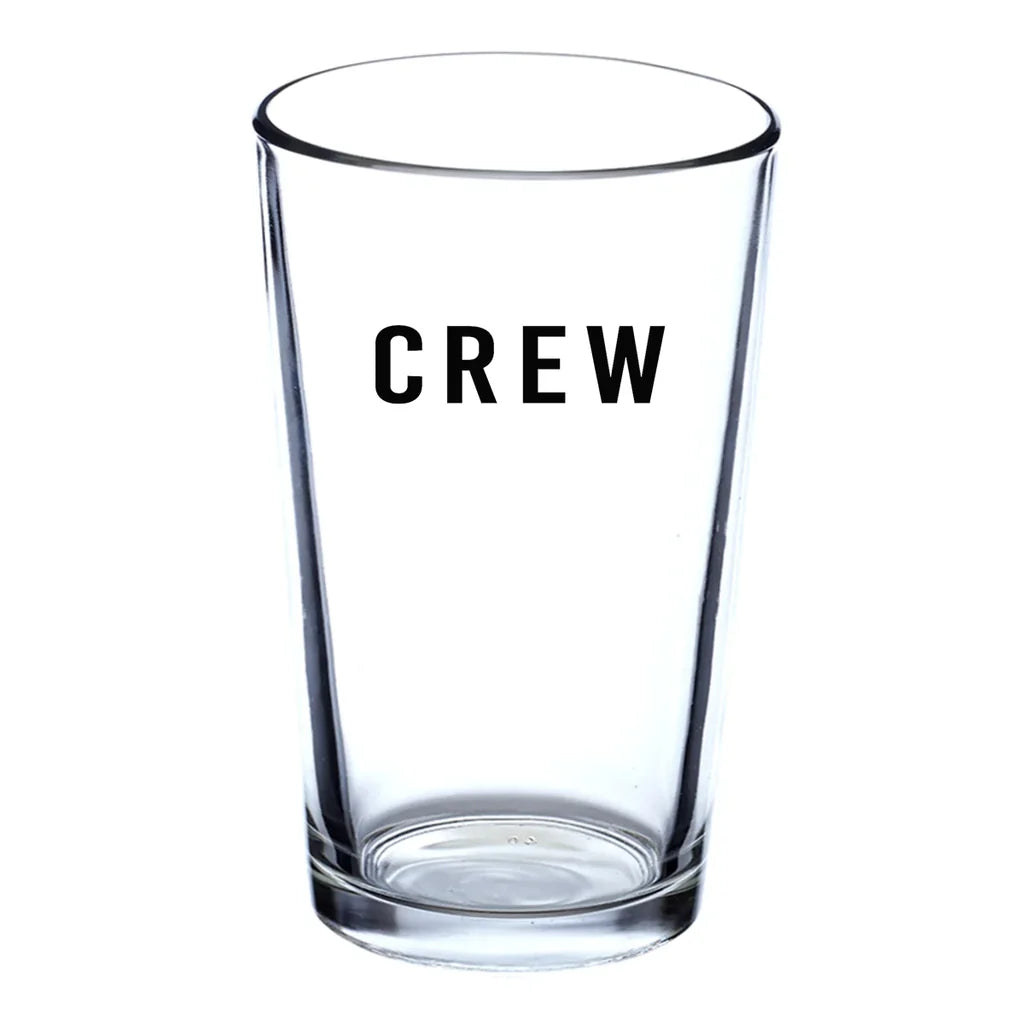 Customisable CREW & Text Drinking Glass - view 2