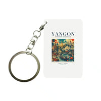 Thumbnail for YANGON - Poster - Key Chain - White