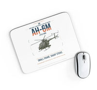 Thumbnail for MD AH-6M Little Bird design on white rectangle mouse pad