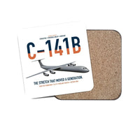 Thumbnail for C-141B Starlifter design on white 1 piece coaster