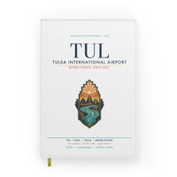 Thumbnail for Tulsa International Airport (TUL) design on white notebook