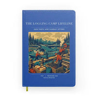 Thumbnail for VINTAGE G4488 - The Logging Camp Lifeline - Designed Notebooks design on blue