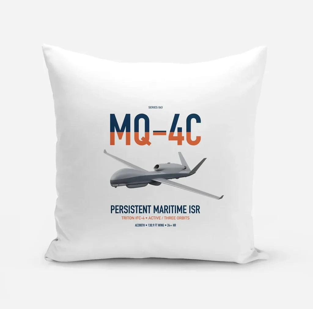 MQ-4C Triton IFC-4 design on white pillow