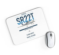 Thumbnail for Cirrus SR22T design on white rectangle mouse pad