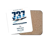 Thumbnail for Boeing 737-200 design on white 1 piece coaster