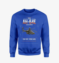 Thumbnail for Boeing AH-64E Apache Guardian design on blue sweatshirt