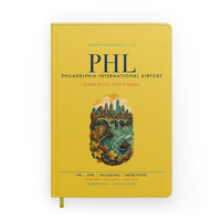 Thumbnail for Philadelphia International Airport (PHL) design on yellow notebook
