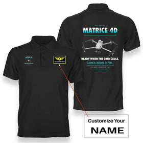 DJI Matrice 4D Drone Premium Polo T-Shirts
