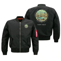 Thumbnail for ASHGABAT - Badge - Bomber Jacket - Black